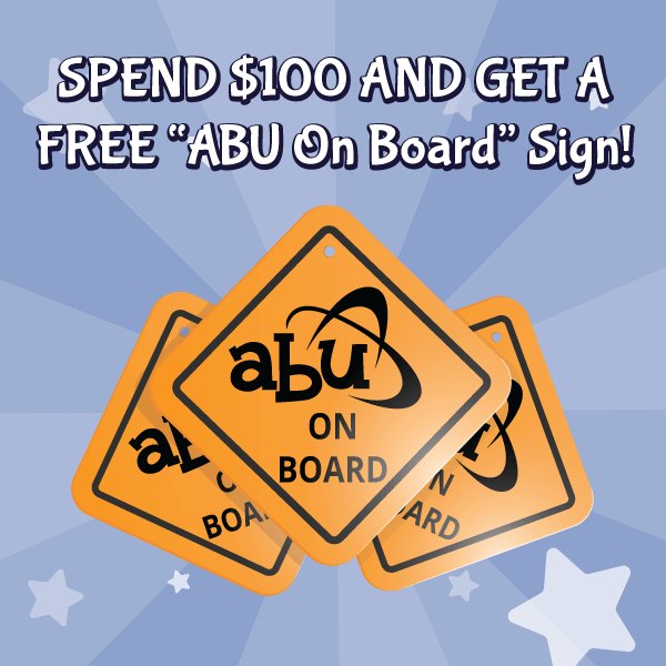 ABU On Board Hanging Metal Sign