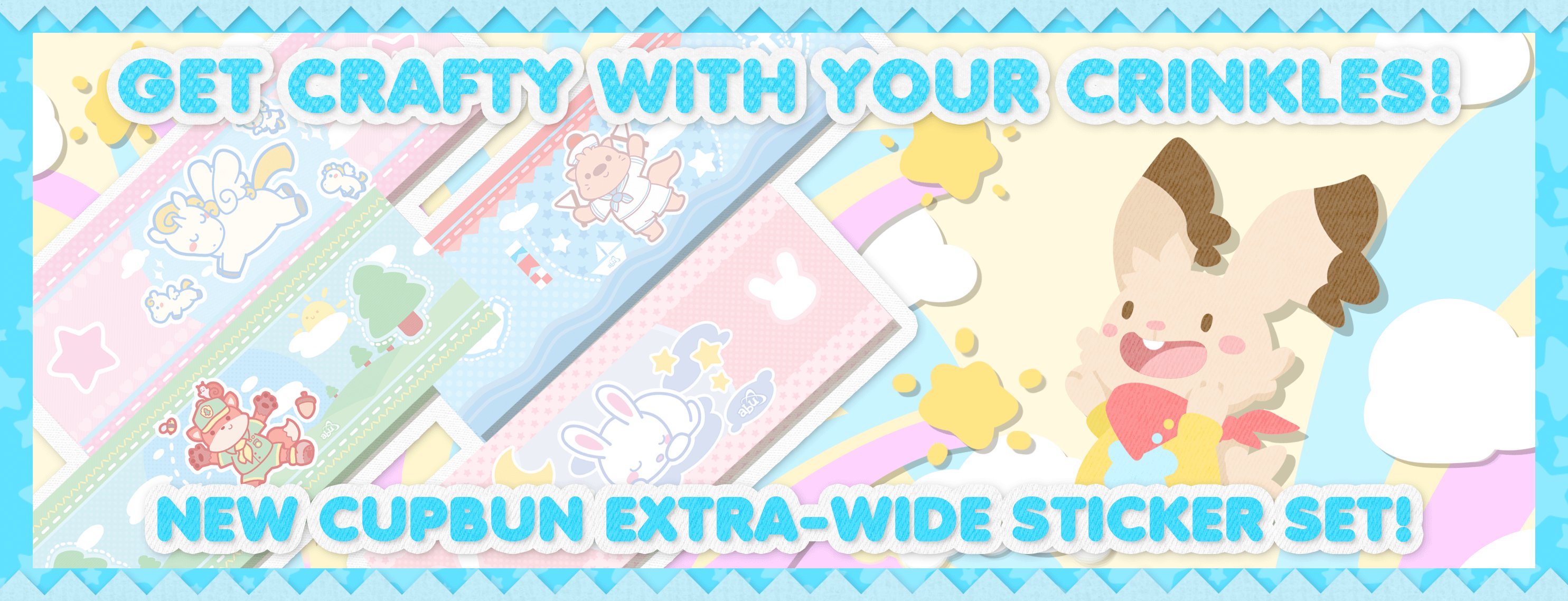 Get Crafty With Your Crinkles! ABU's NEW Extra Wide Sticker Set Has Arrived!