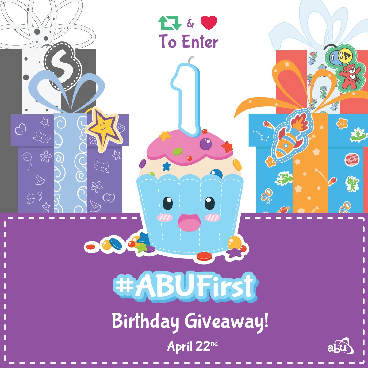 #ABUFirst Birthday Celebration! - April 22nd Twitter Drawing!