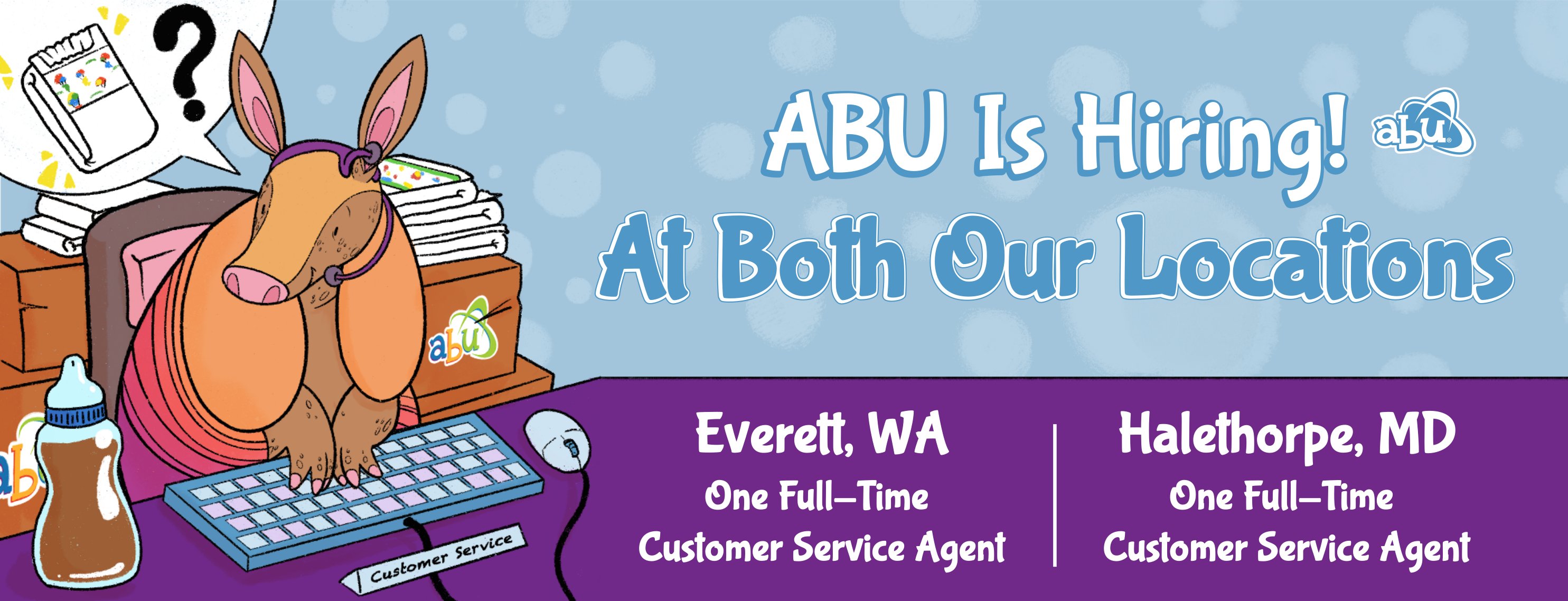 ABU USA Is Hiring Customer Service Superstars in Baltimore, MD & Everett, WA!