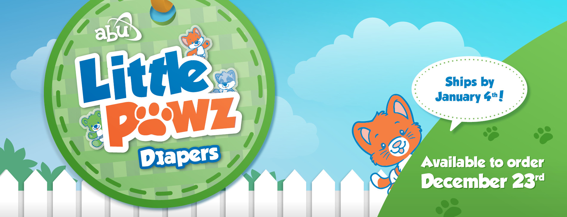 NEW - ABU LittlePawz™ Diaper